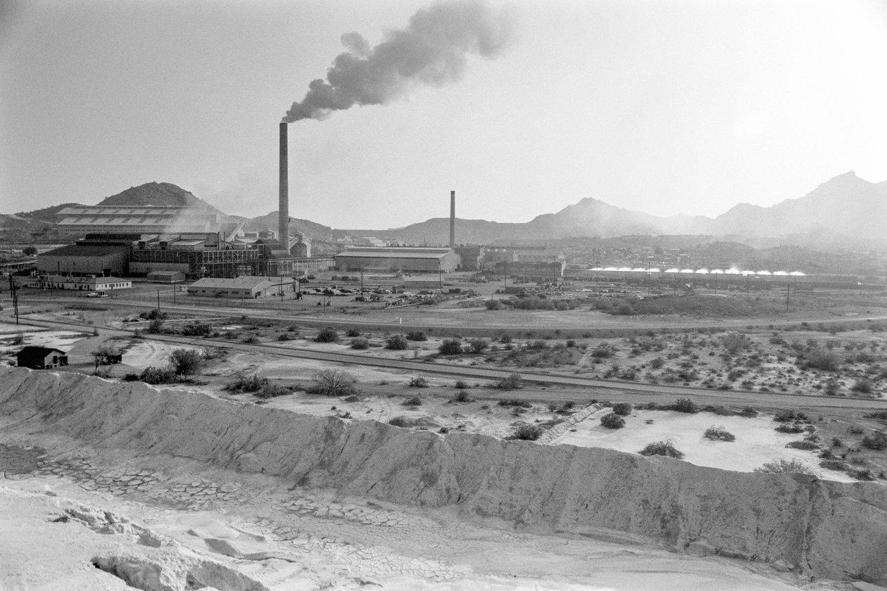 Panoramica della fonderia Phelps Dodge a Douglas, Arizona, che fonde rame dalla Phelps Dodge da Ted Spiegel