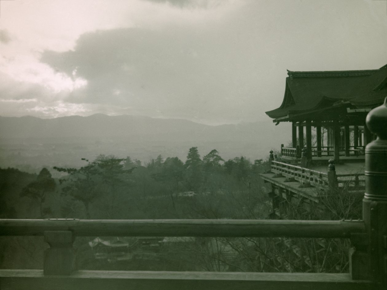 Kiyomizu-dera temple in Kyoto, circa 1900 - 1915 (photograph) da Teijiro Takagi