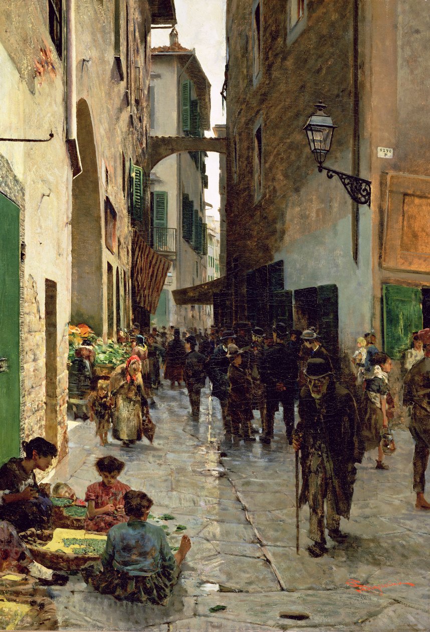 Un ghetto di Firenze da Telemaco Signorini