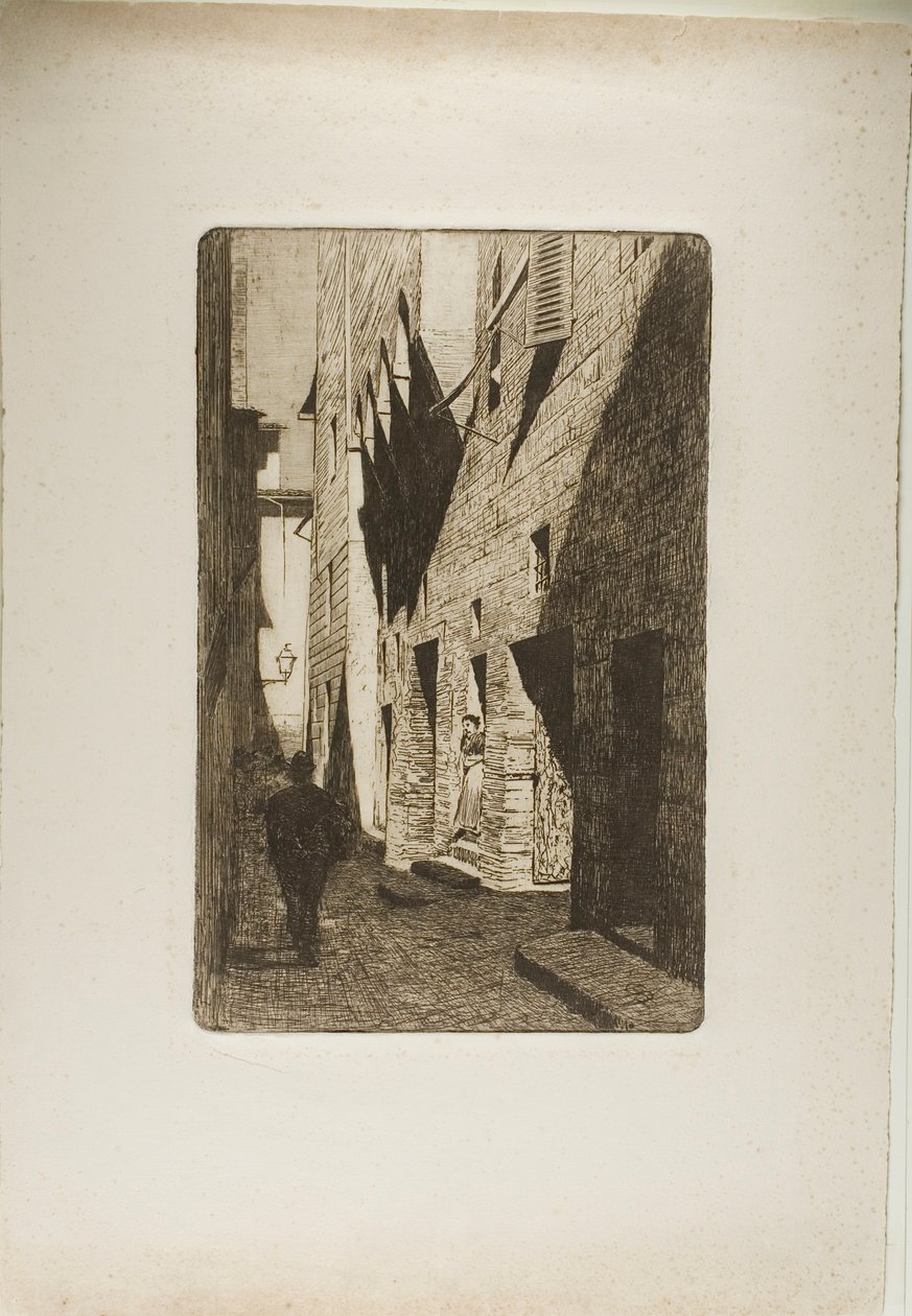 Casa di Dante da Castiglione da Telemaco Signorini