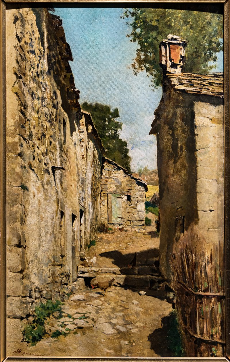 Edificio agricolo a Settignano, c.1862 da Telemaco Signorini