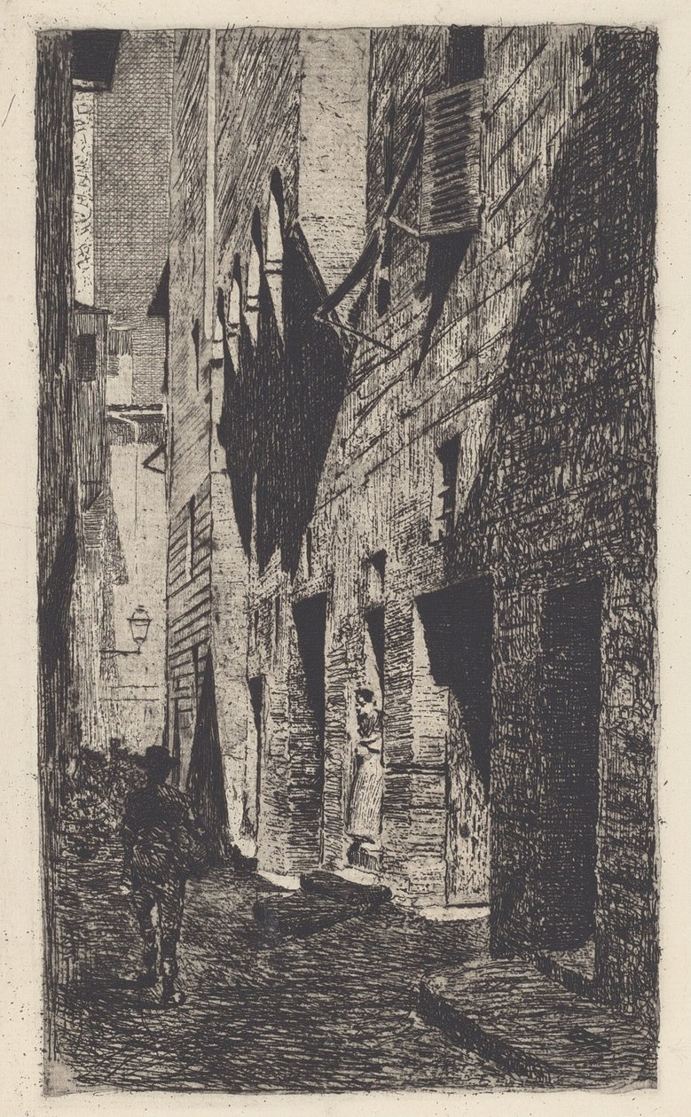 Casa di Dante da Castiglione da Telemaco Signorini
