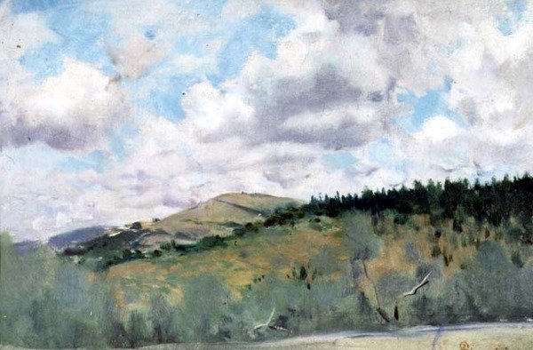 Scena mattutina vicino a Settignano da Telemaco Signorini