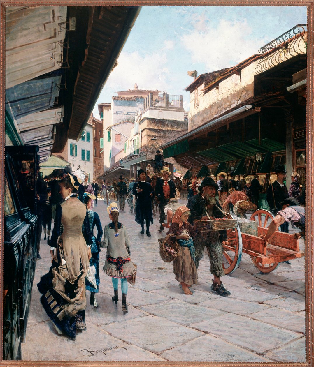 Veduta del Ponte Vecchio a Firenze da Telemaco Signorini