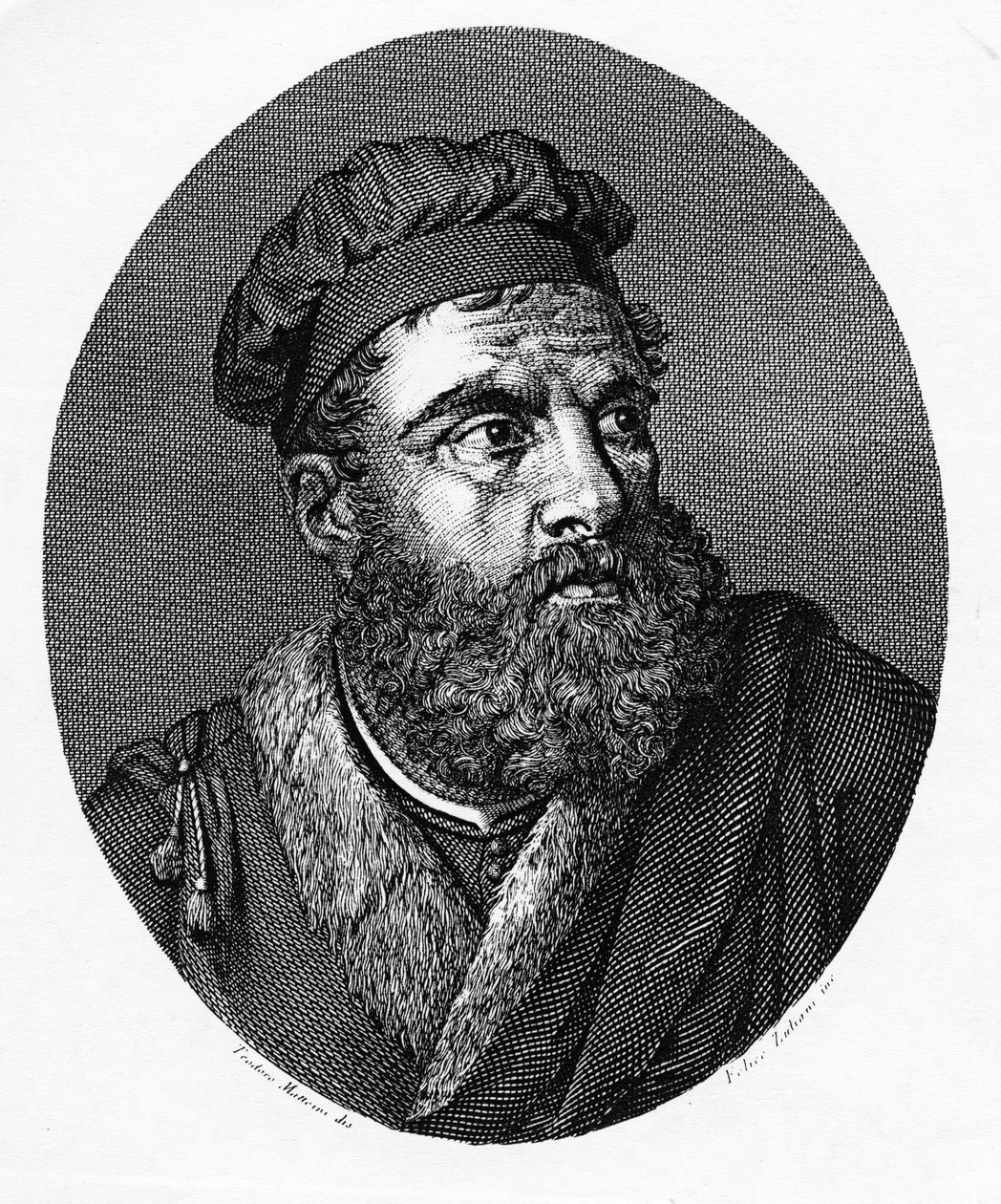 Marco Polo, stampa di Felice Zuliani da Teodoro Matteini