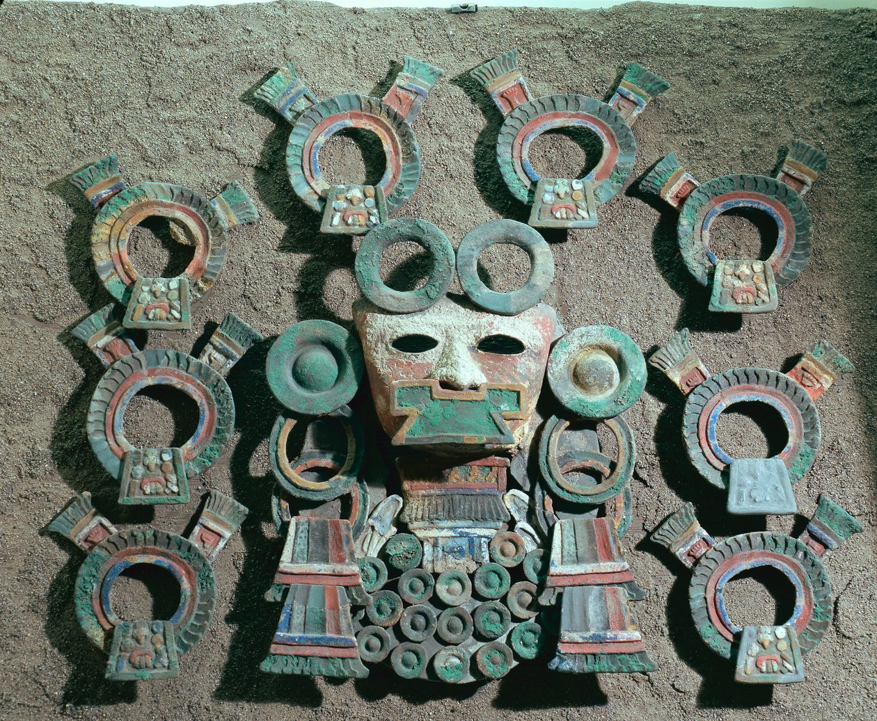 Bruciatore di incenso (dettaglio), c.350-550 da Teotihuacan