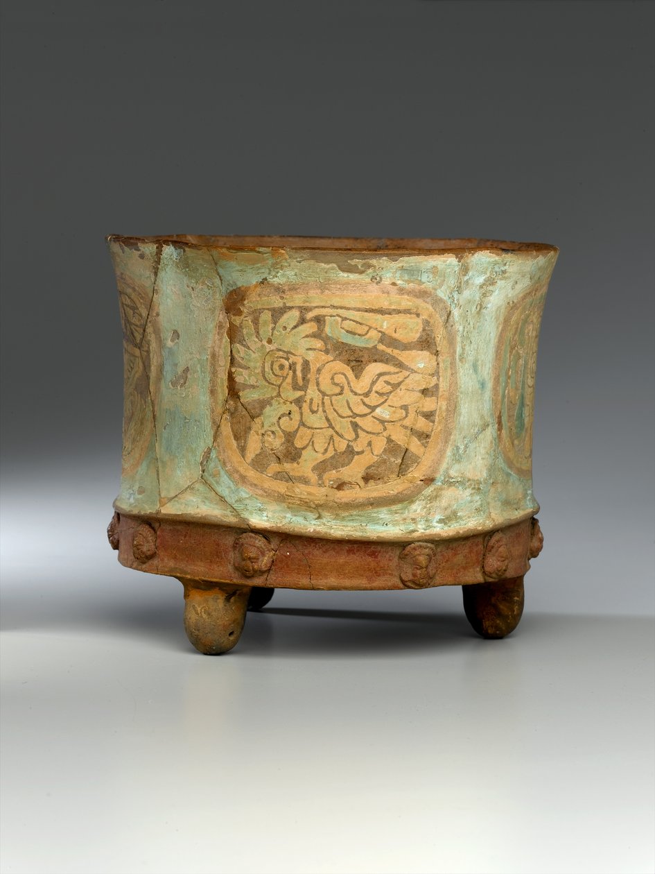 Vaso a treppiede, c.800 da Teotihuacan