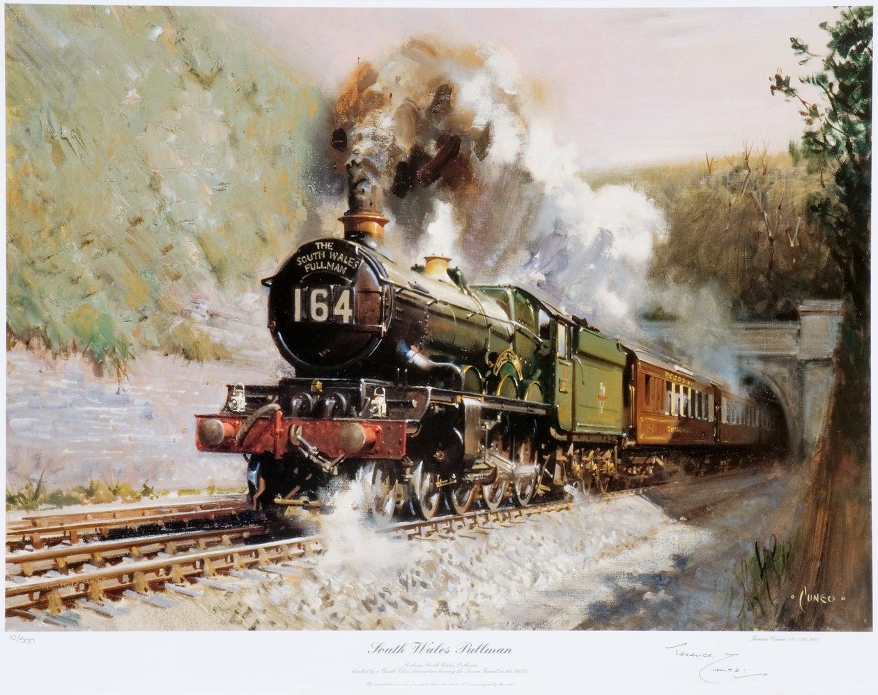Pullman del Galles del Sud, 1971 circa (stampa) da Terence Cuneo