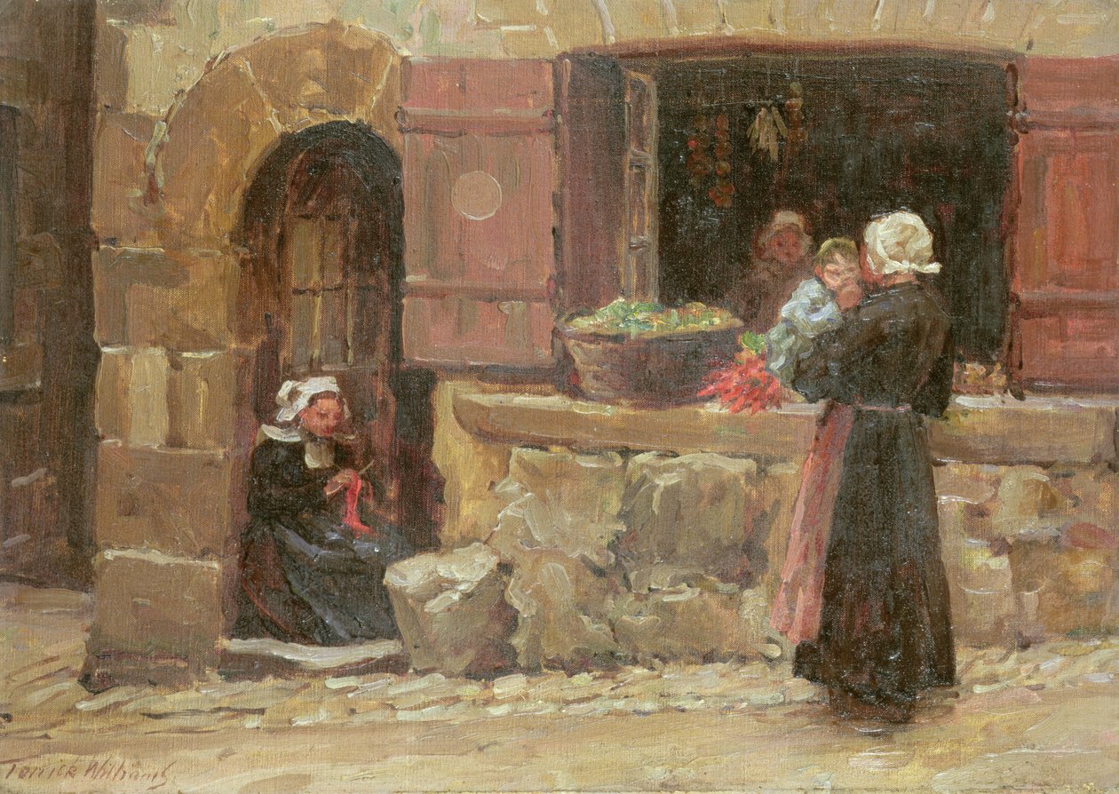 Un Piccolo Negozio, Quimperlé, Bretagna da Terrick Williams