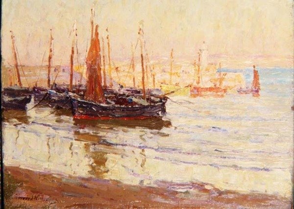 Sera nel porto, St. Ives, Cornovaglia da Terrick Williams