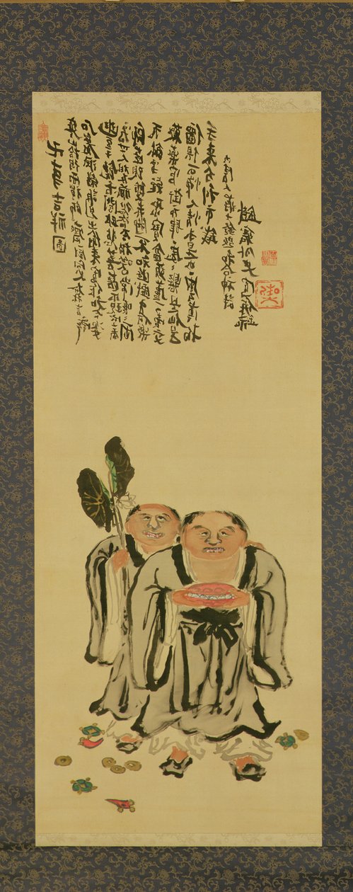 Kanzan e Jittoku di Tessai Tomioka (1836-1924) da Tessai Tomioka