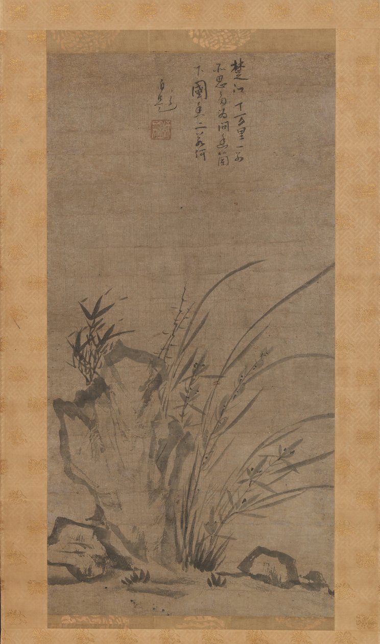 Orchidee, bambù, rovi e rocce, metà del XIV secolo da Tesshu Tokusai