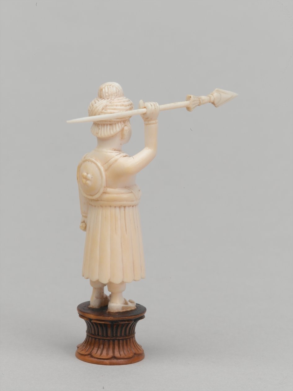 Pedone nero, pezzo degli scacchi, India, circa 1820 da Tessier