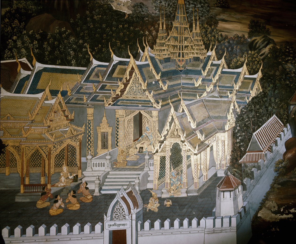 Episodi della vita di Buddha da Thai School
