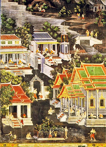 Vita dei monaci, Wirharn Sasada, Wat Bowonniwet Vihara, Bangkok da Thai School