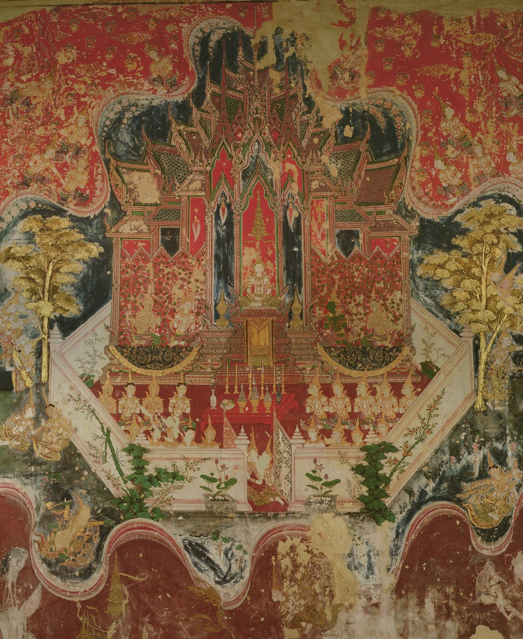 Nimi Jataka, Wat Suwannaram, Thonburi, 1831 da Thai School
