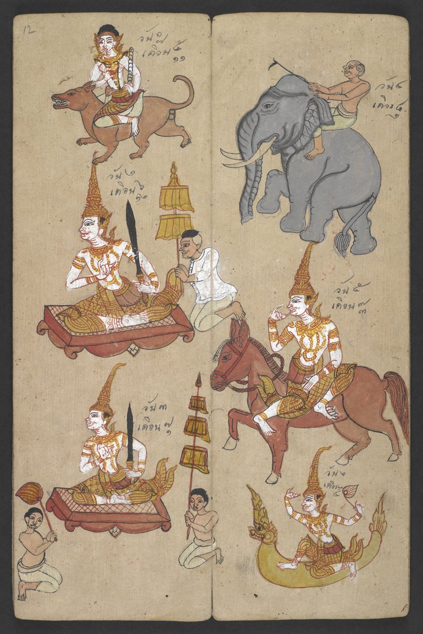 Animali dello Zodiaco, da Phrommachat da Thai School