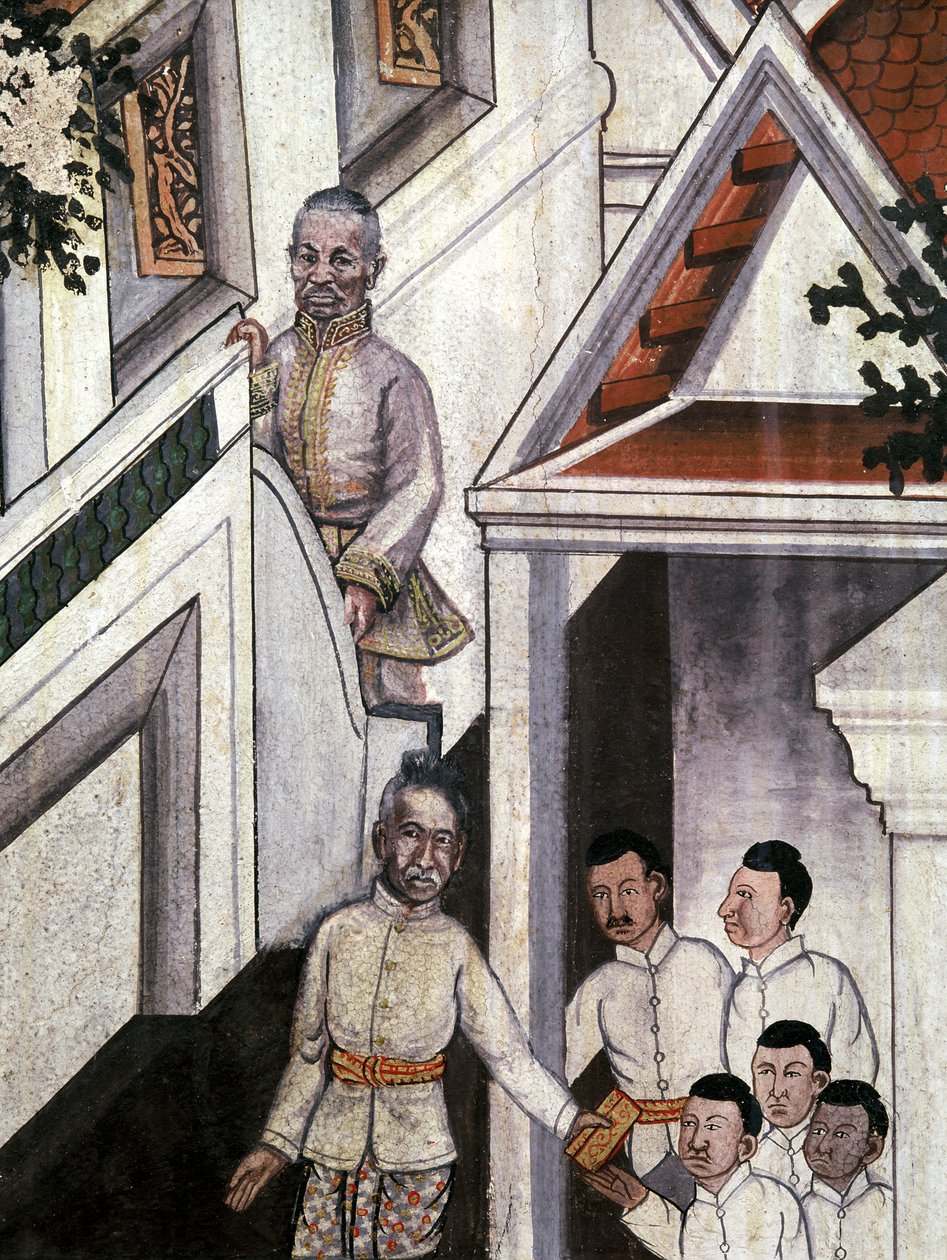 Ritratto del re Mongkut dopo fotografie da Thai School