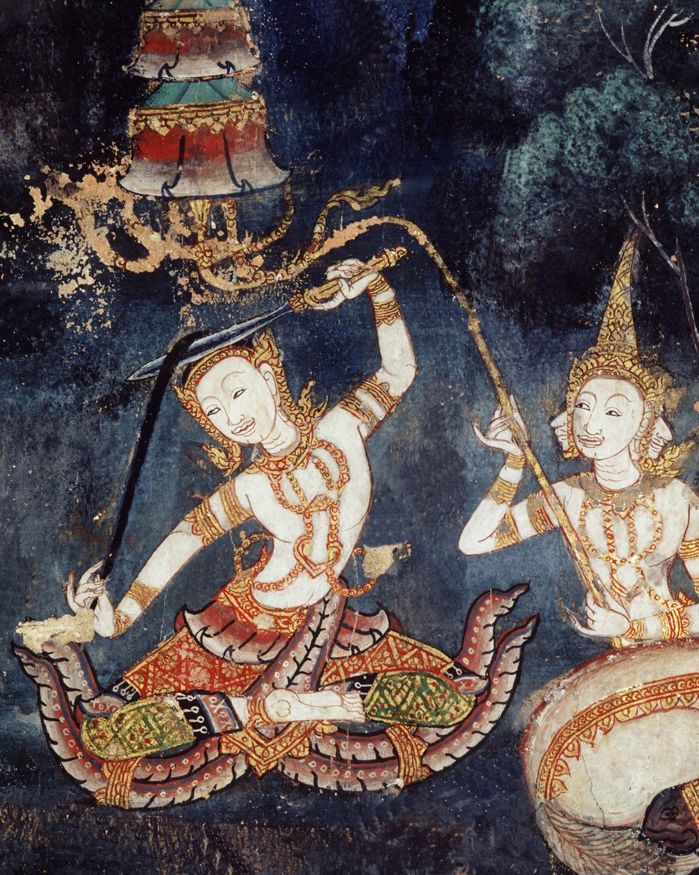 Siddhartha che si taglia i capelli da Thai School