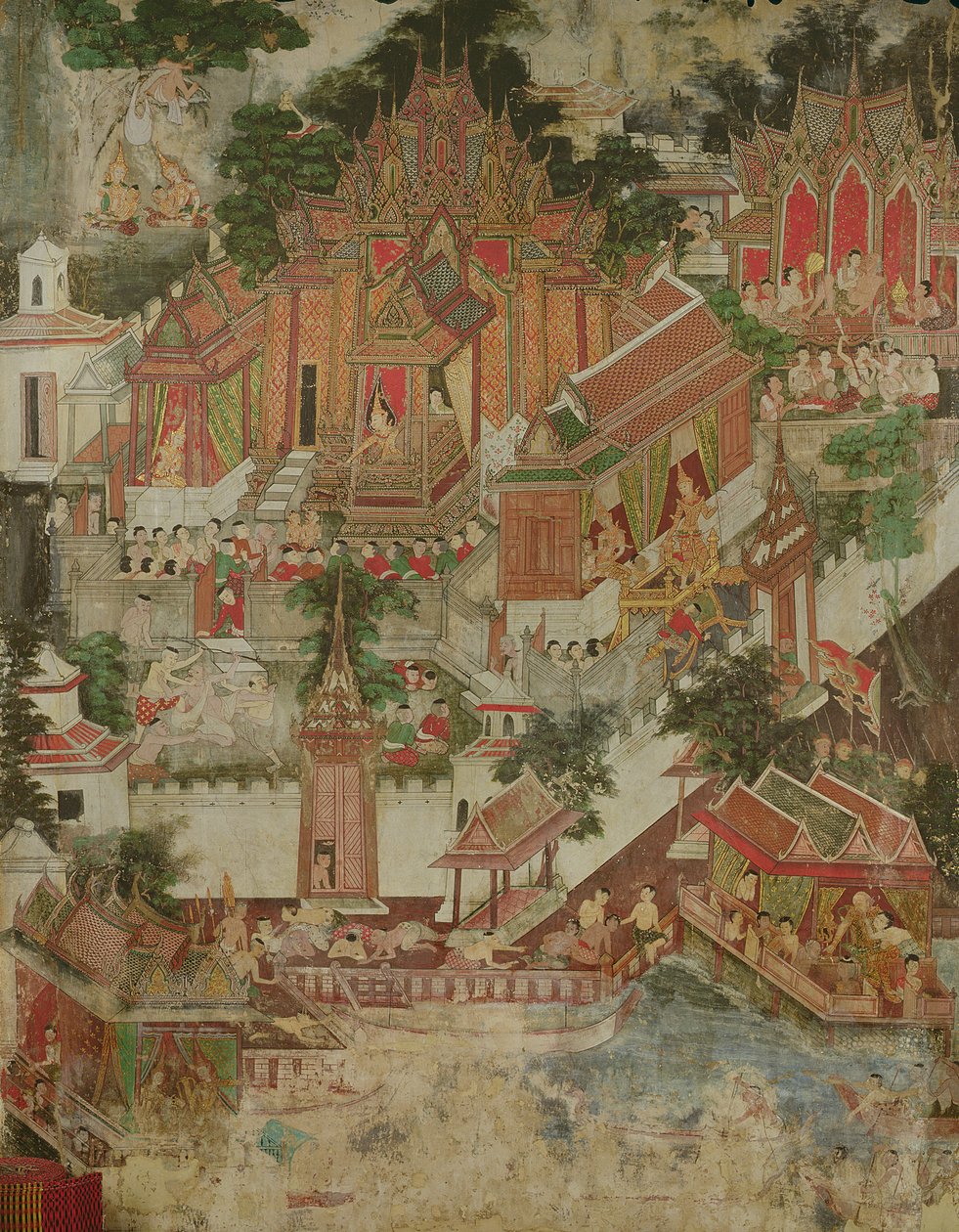 Vessantara Jataka, Wat Suwannaram, Thonburi, 1831 da Thai School