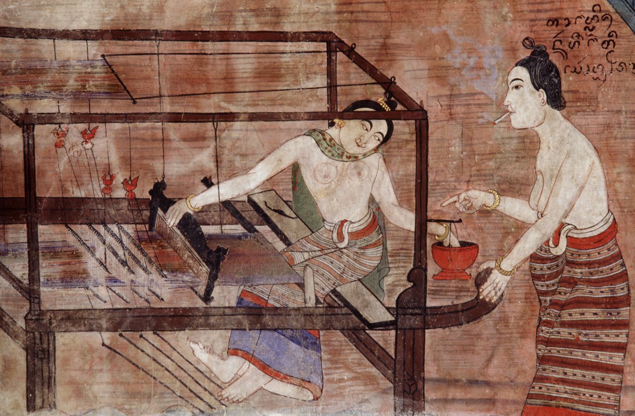 Donne che tessono da Thai School