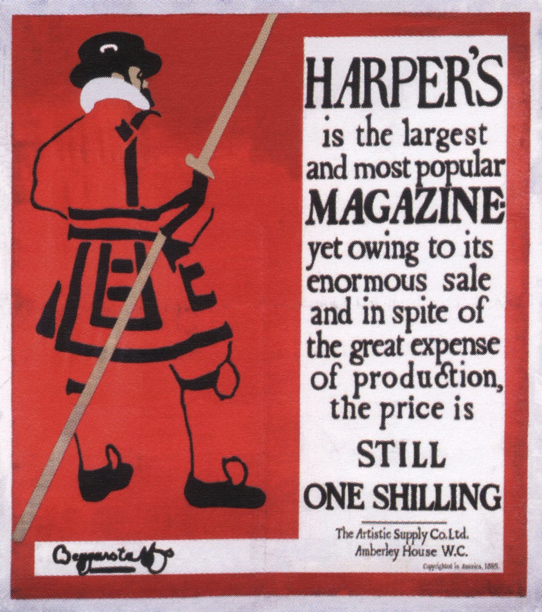 Harper’s Magazine, 1896 da The Beggarstaffs