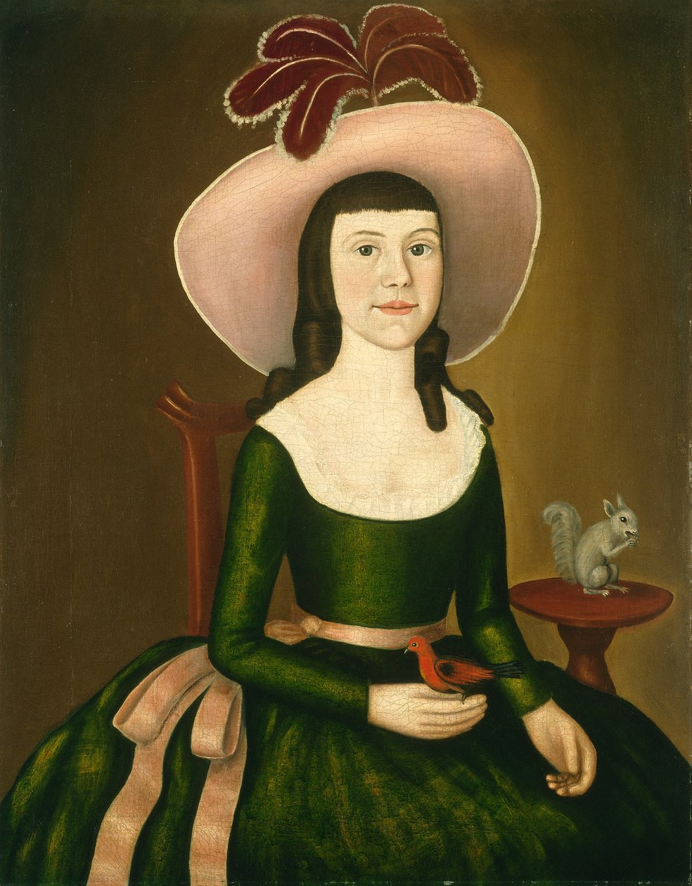Miss Denison di Stonington, Connecticut (possibilmente Matilda Denison) da The Denison Limner