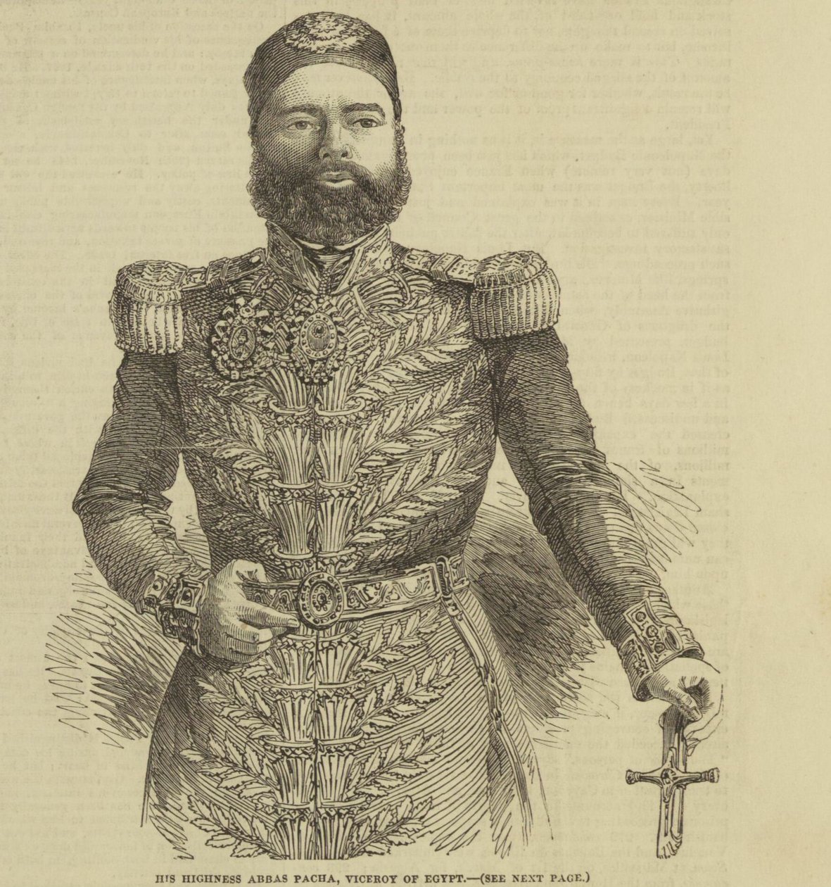 Sua Altezza Abbas Pacha, Viceré d