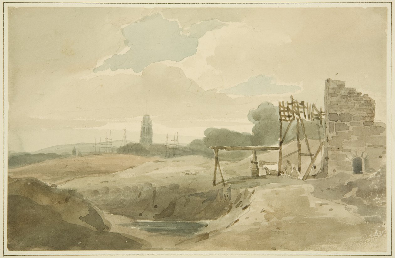 Vecchio camion dei pompieri utilizzato per scavare il Nuovo Taglio da The Rev. John Eagles