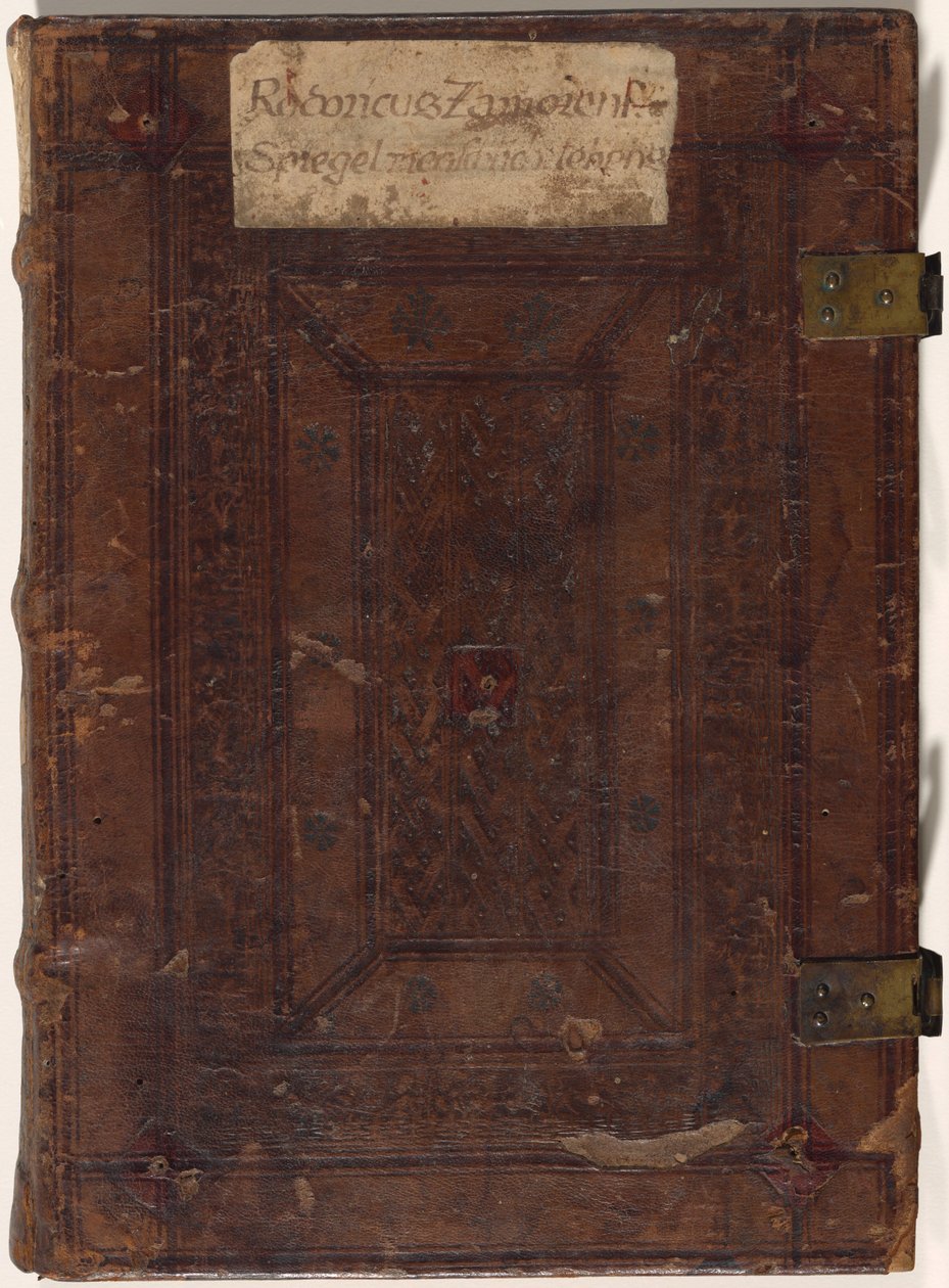 Specchio della vita umana da The Zamorensis Master, Master of Boccaccio, Rodericus Zamorensis
