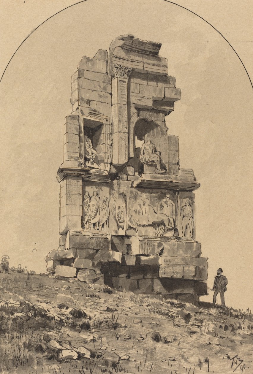 Monumento di Filopappo, 1890 da Themistocles von Eckenbrecher