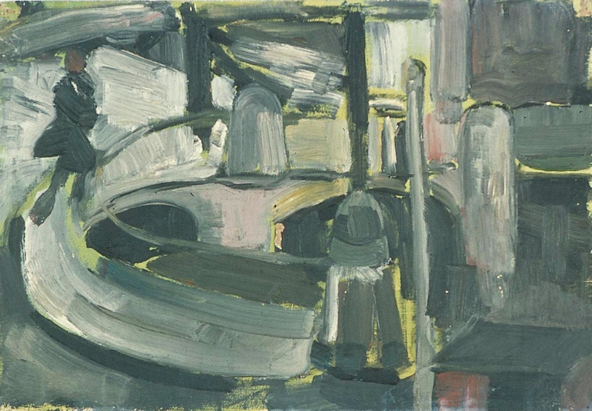 Figura sul Blauwpoortsbrug da Theo van Doesburg
