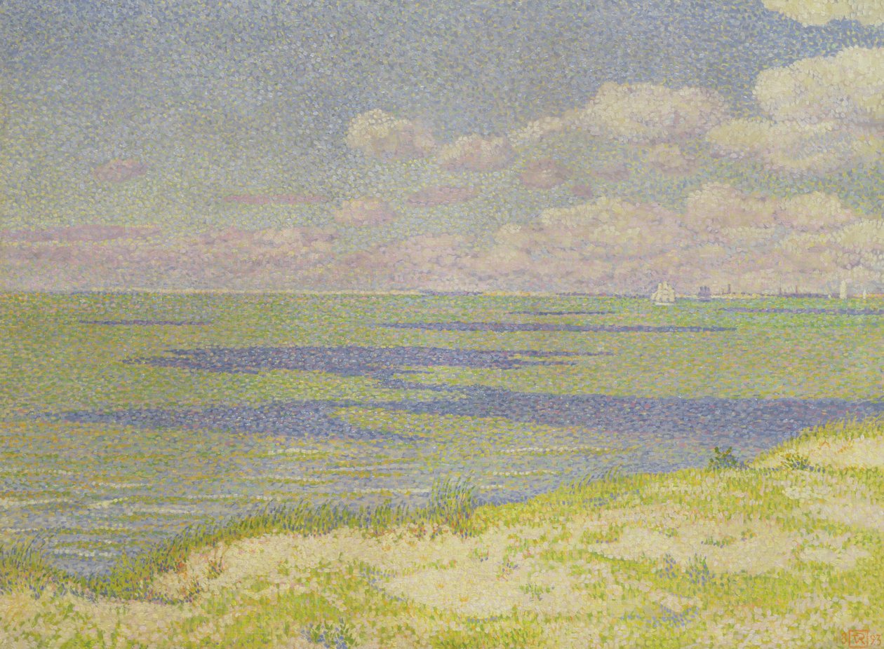 Vista del Fiume Schelda, 1893 da Théo van Rysselberghe