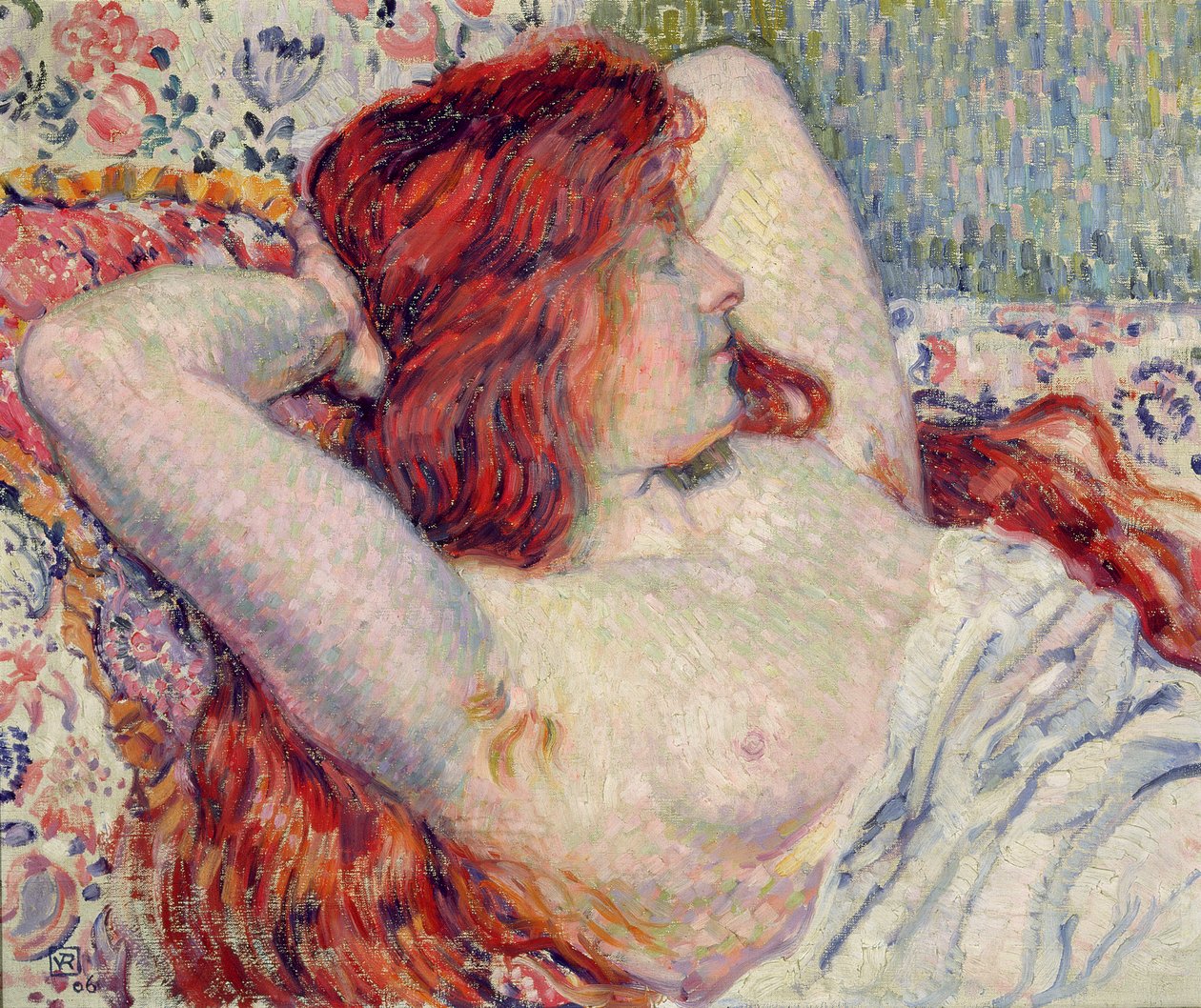 Donna con capelli rossi, 1906 da Théo van Rysselberghe