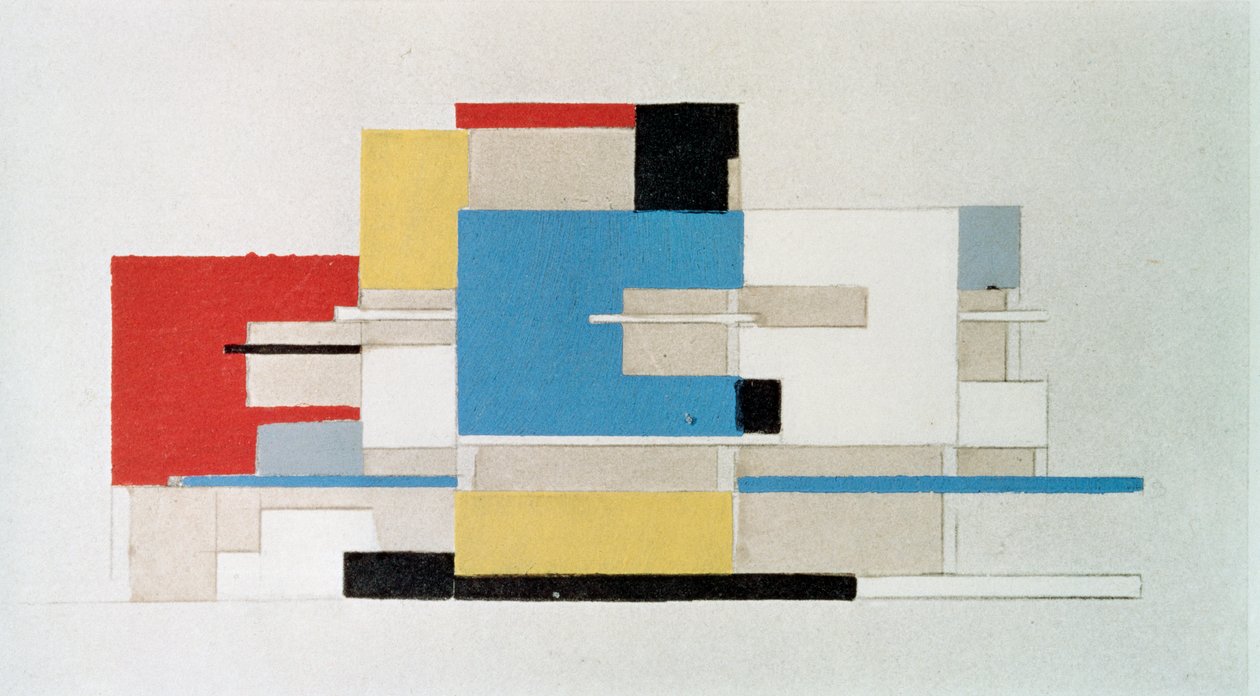 Studio di colore per architettura da Theo van Doesburg