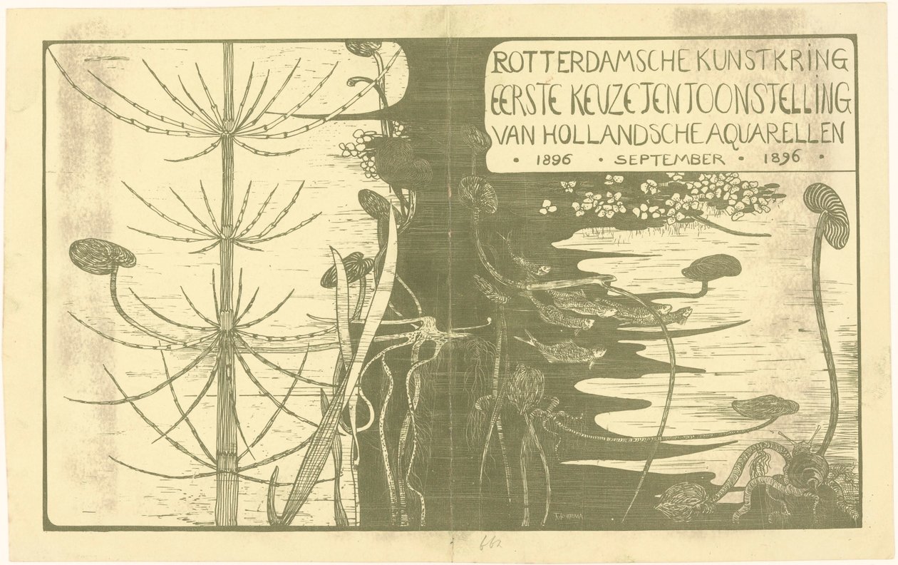 Copertina del catalogo con piante acquatiche da Theo van Hoytema