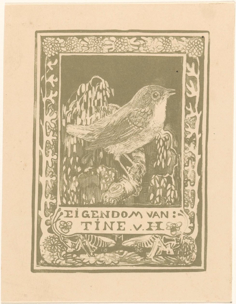 Ex libris di Tine van Hoytema da Theo van Hoytema