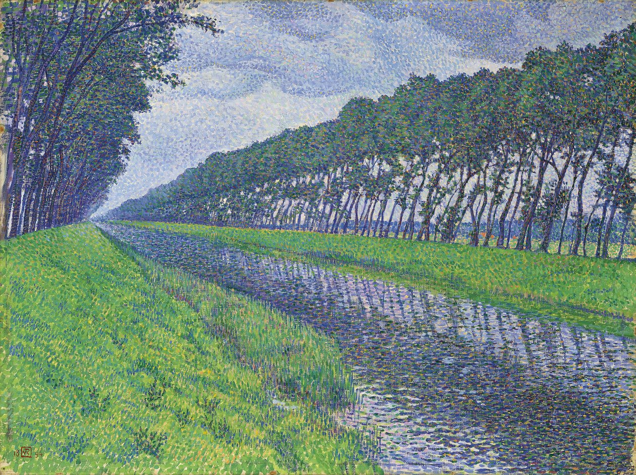 Canale nelle Fiandre, 1894 da Théo van Rysselberghe