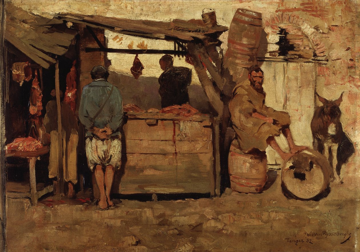 Macelleria a Tangeri da Théo van Rysselberghe