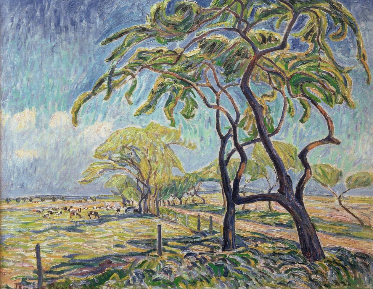 Paesaggio vicino a Kaiserswaldau da Theo von Brockhusen