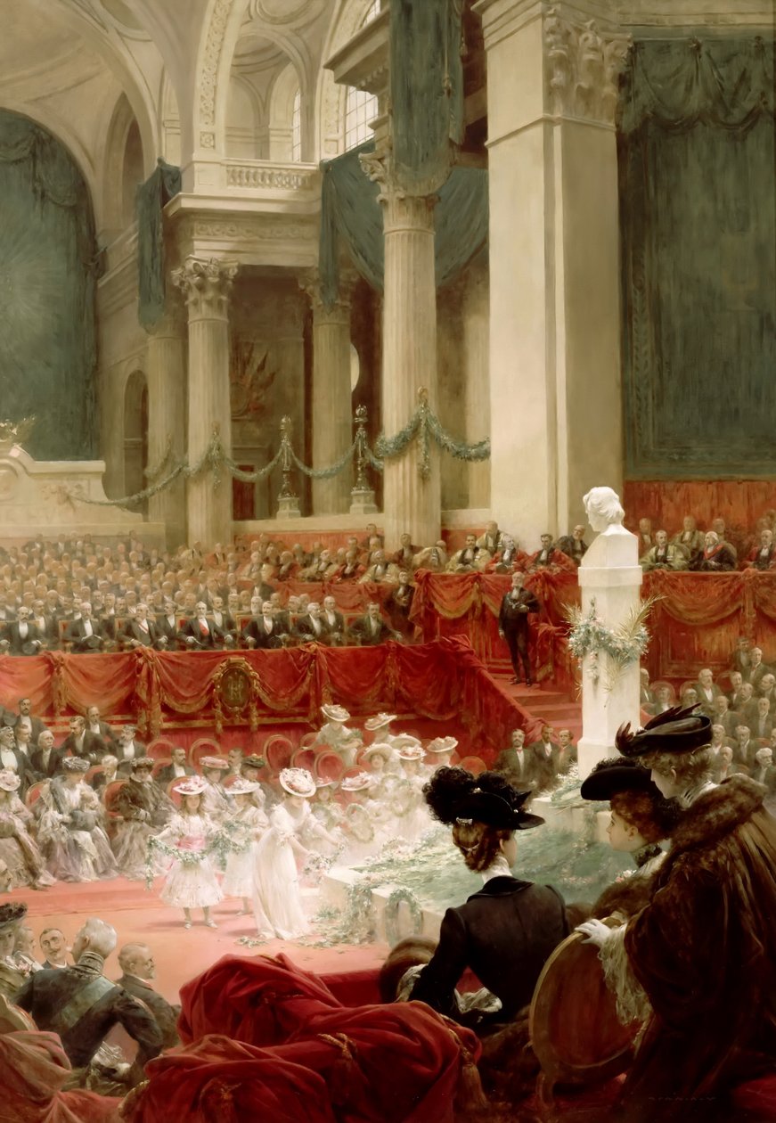 Celebrazione del 100º compleanno di Victor Hugo al Panthéon in presenza del Presidente Félix da Theobald Chartran