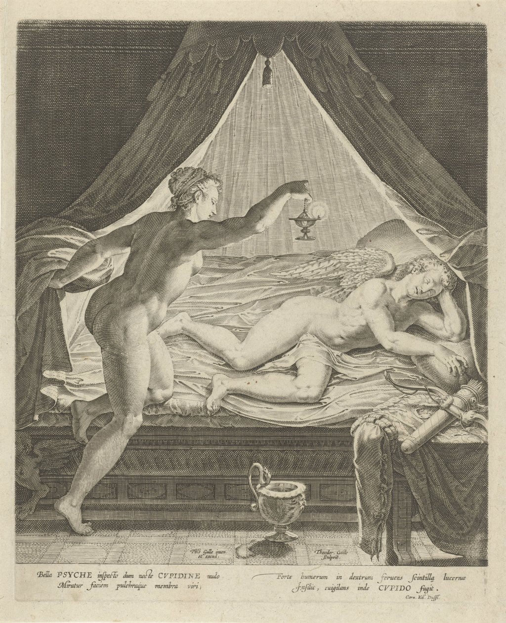 Amore e Psiche da Theodoor Galle