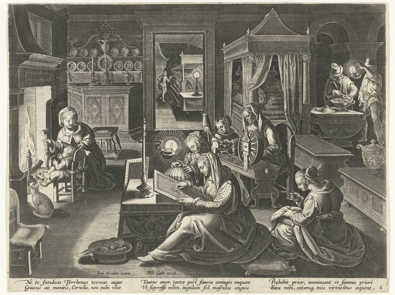 Cornelia, la madre virtuosa dei Gracchi da Theodoor Galle