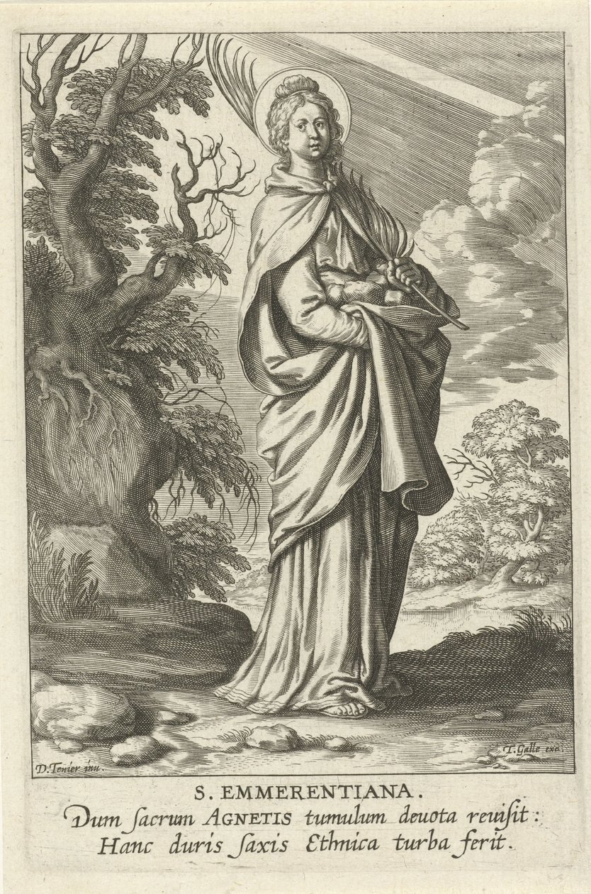 Santa Emerenziana di Roma da Theodoor Galle
