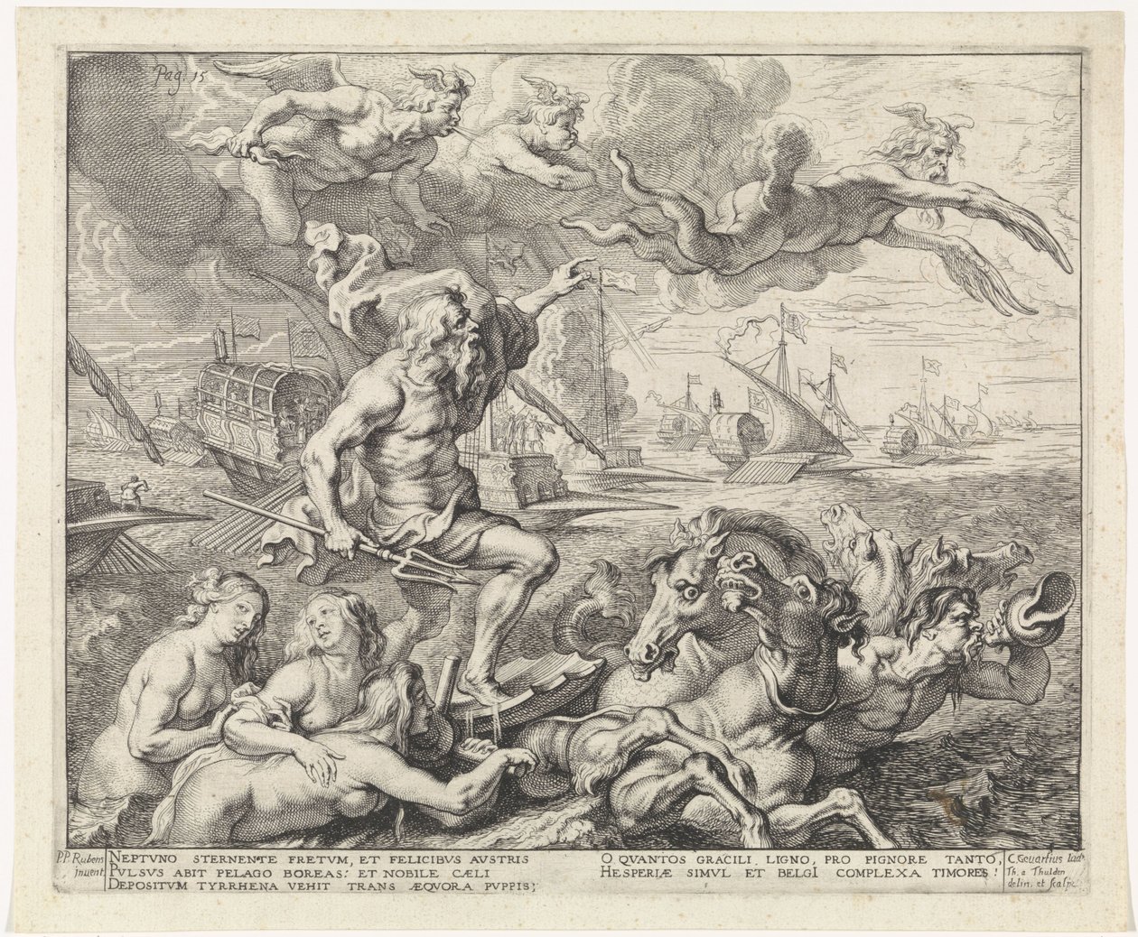 Il viaggio da Barcellona a Genova; ingresso di Ferdinando ad Anversa nel 1635 da Theodoor van Thulden