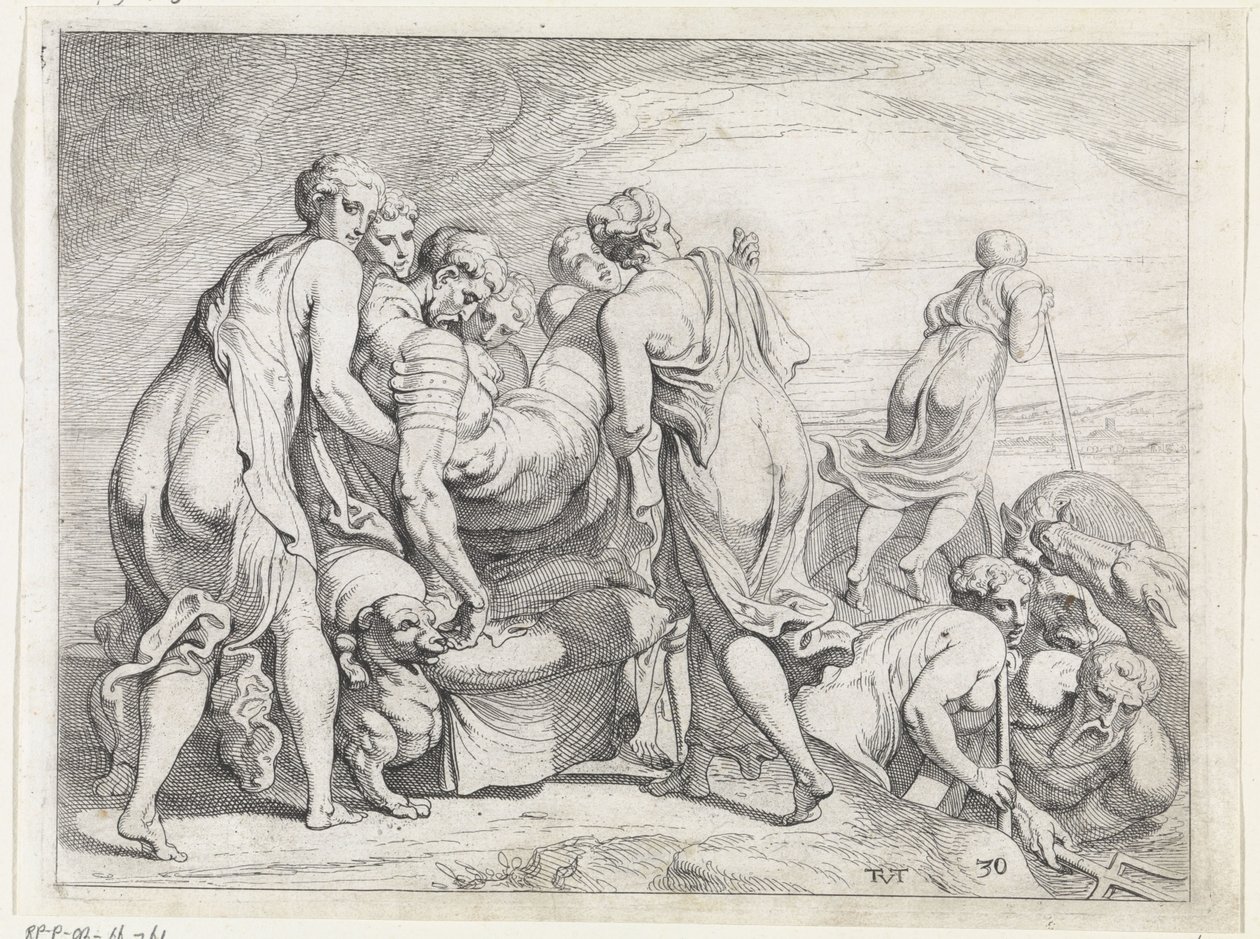 I Feaci portano Ulisse addormentato a Itaca da Theodoor van Thulden