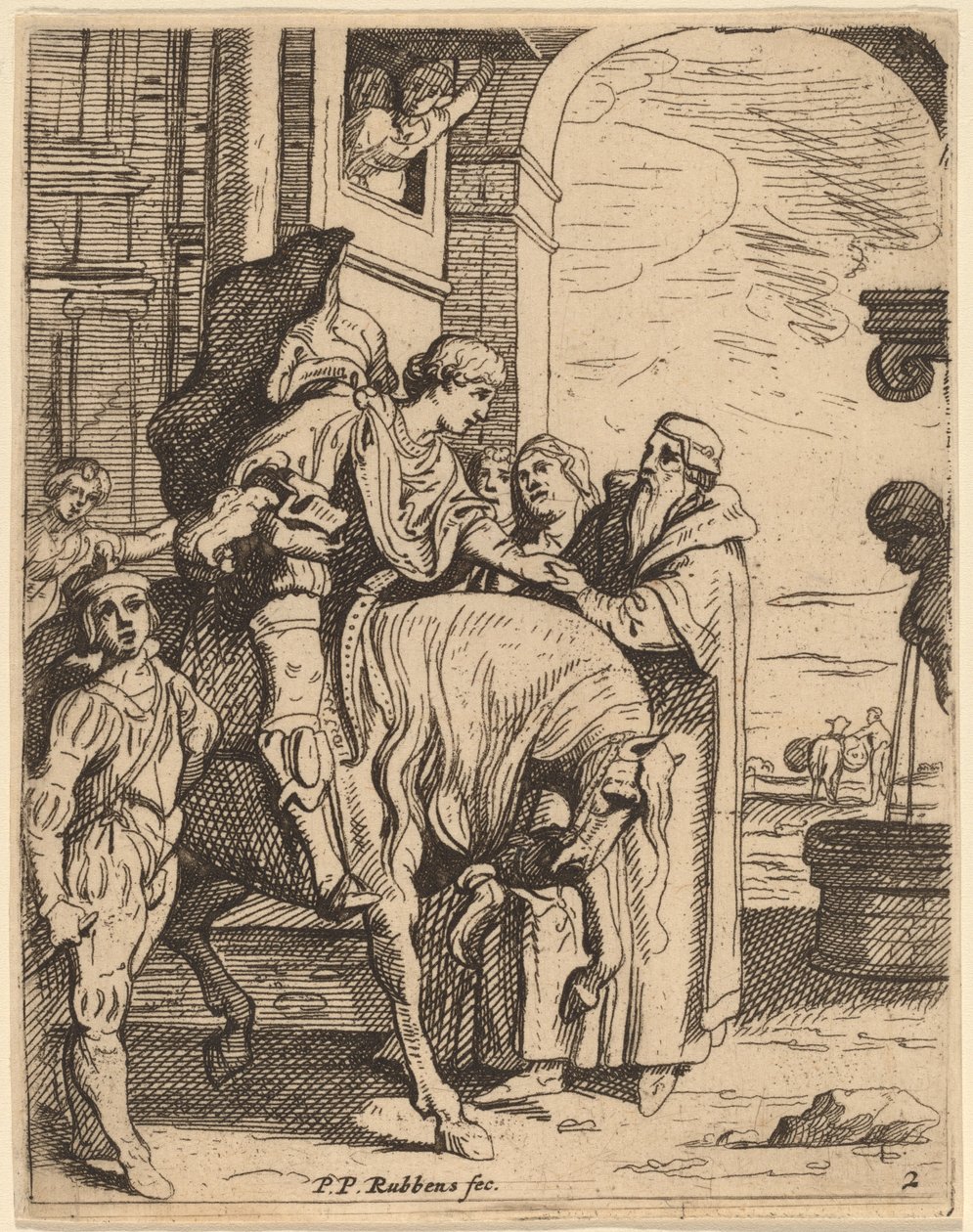 Il figliol prodigo saluta suo padre da Theodoor van Thulden after Sir Peter Paul Rubens
