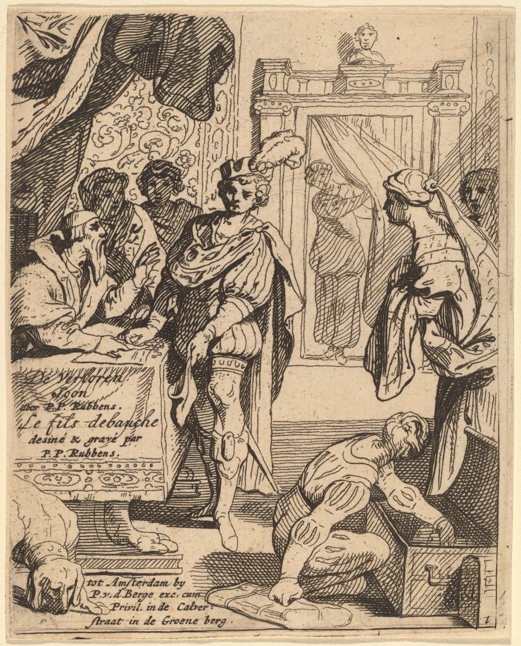 Il figliol prodigo riceve la sua eredità da Theodoor van Thulden after Sir Peter Paul Rubens