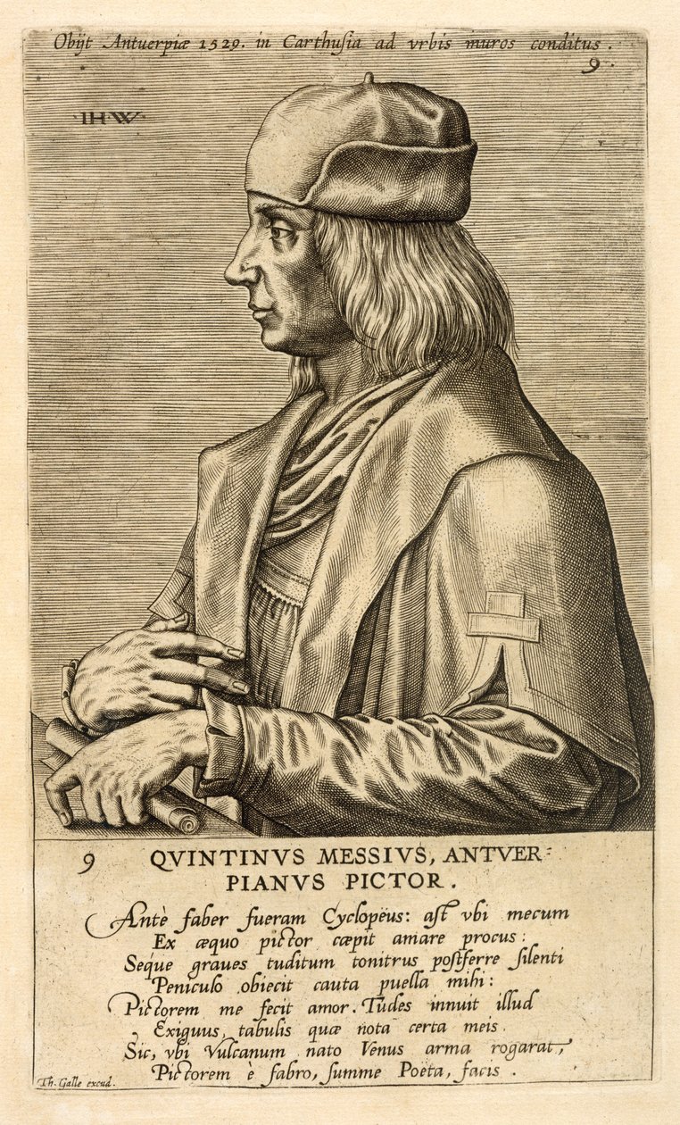 Ritratto di Quentin Messys da Theodor Galle