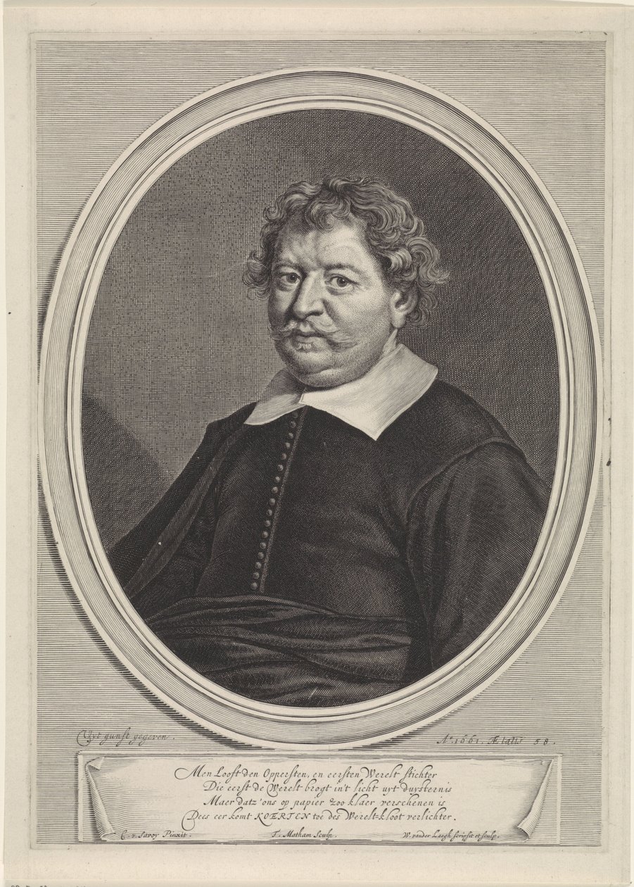 Ritratto di Frans Koerten da Theodor Matham